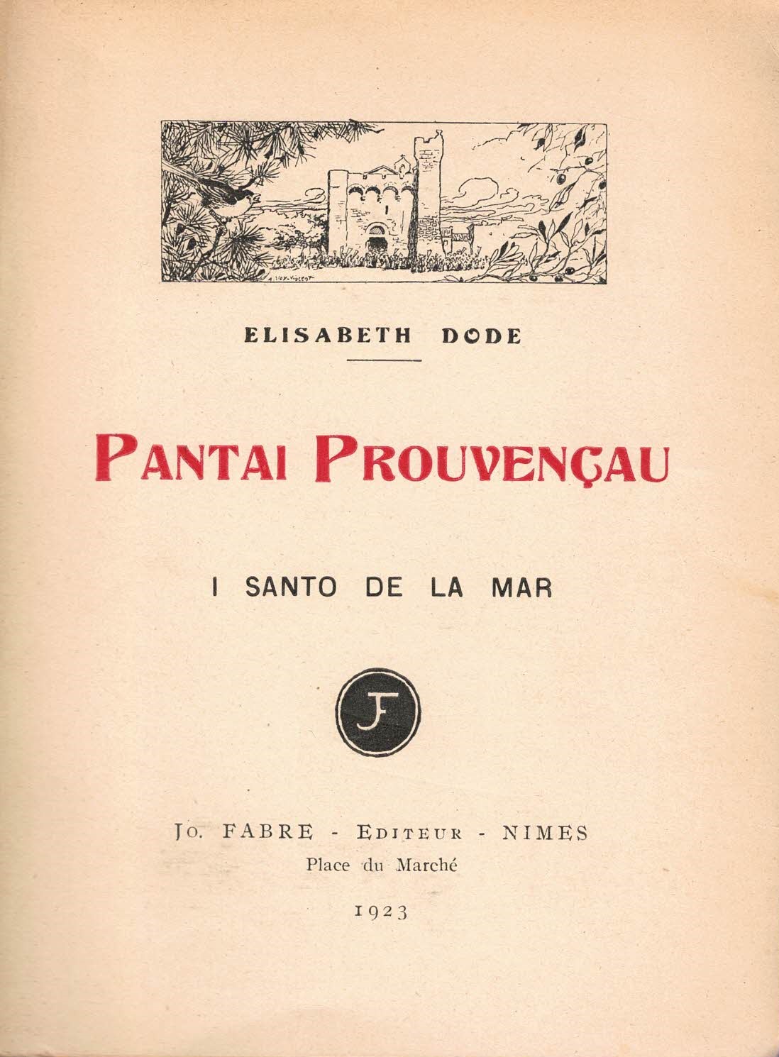 Pantai Prouvençau, I santo de la mar