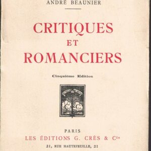 Critiques et Romanciers
