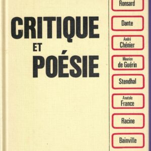 Critique et poèsie