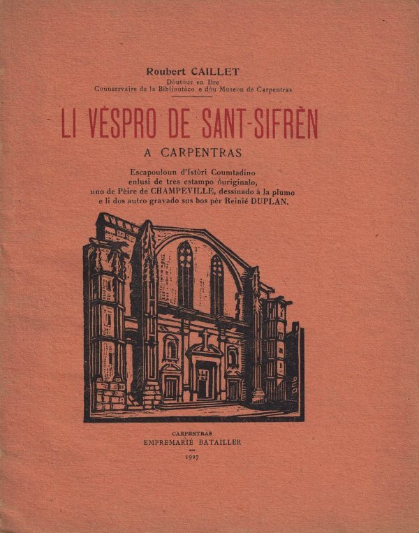 Li vèspro de Sant-Sifrèn à Carpentras