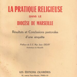 La pratique religieuse dans le Diocèse de Marseille